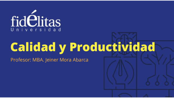 (PDF) Calidad y Productividad