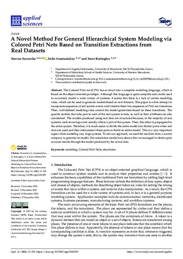 (PDF) A Novel Method for General Hierarchical System Modeling via ...