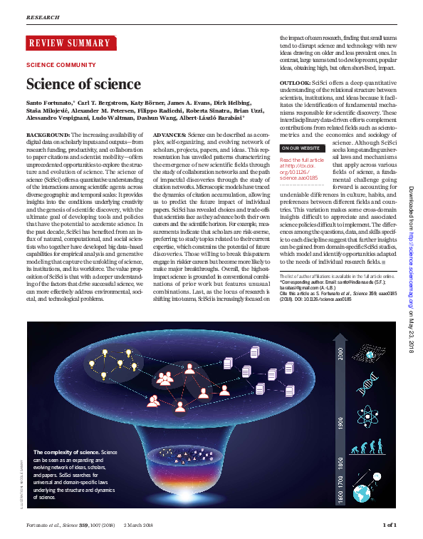 (PDF) Science of science