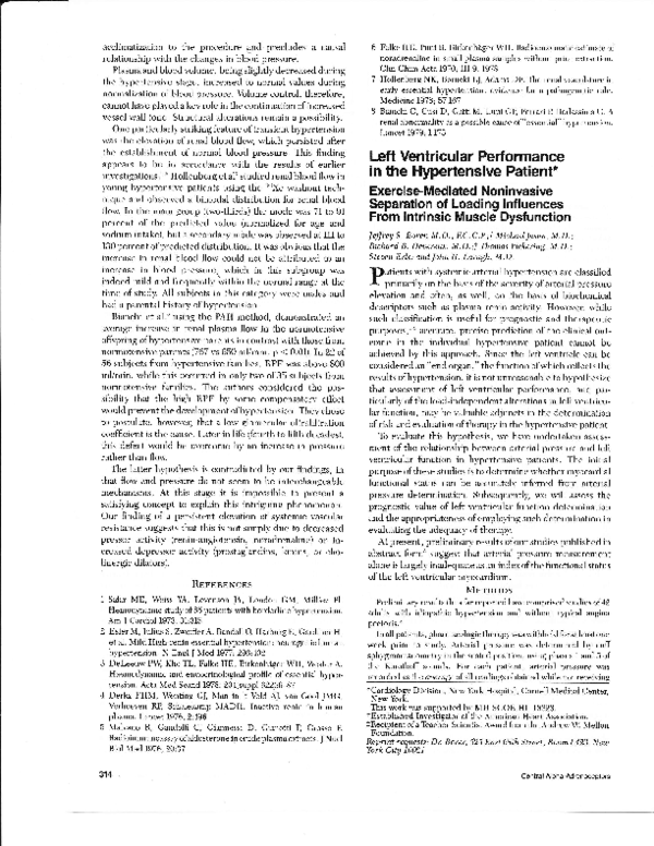 (PDF) Left Ventricular Performance in the Hypertensive Patient