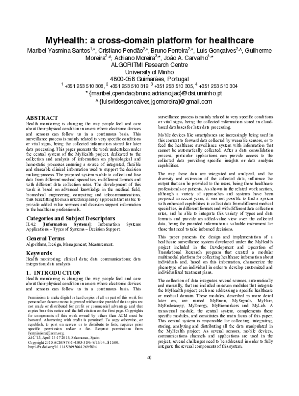 (PDF) MyHealth