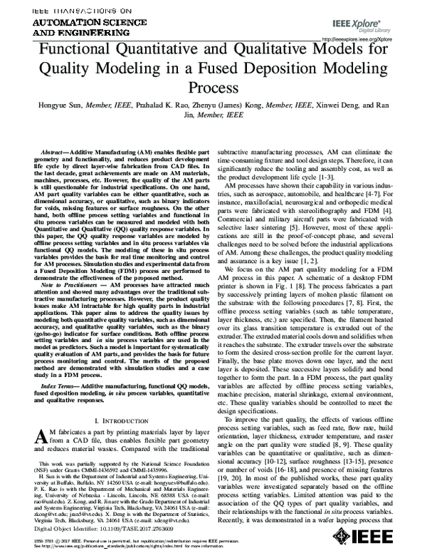 (PDF) Functional Quantitative and Qualitative Models for Quality ...