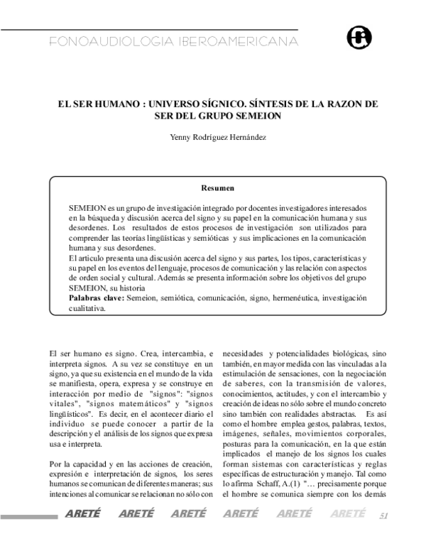 (PDF) El Ser Humano : Universo Sígnico. Síntesis De La Razon De Ser Del ...