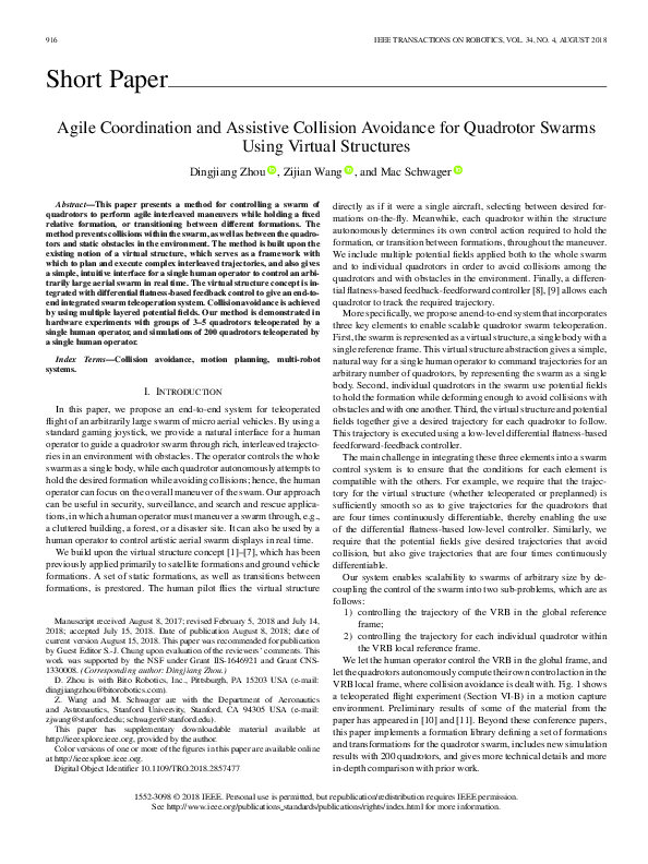 (PDF) Agile Coordination and Assistive Collision Avoidance for ...
