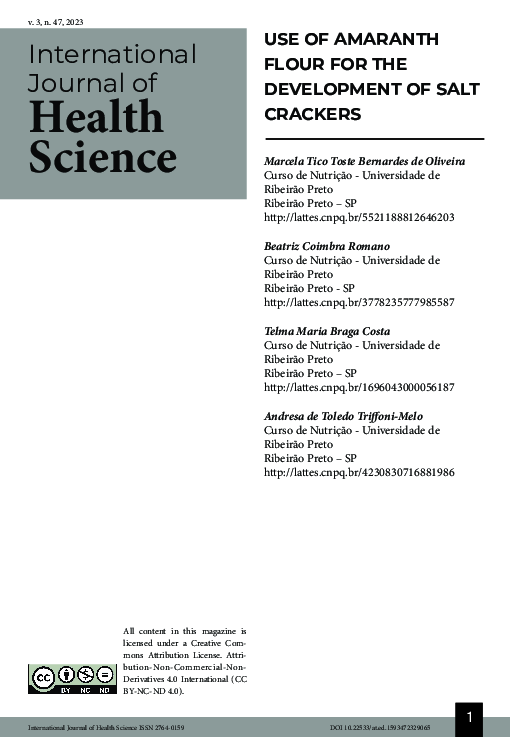 (PDF) USE OF AMARANTH FLOUR FOR THE DEVELOPMENT OF SALT CRACKERS (Atena ...