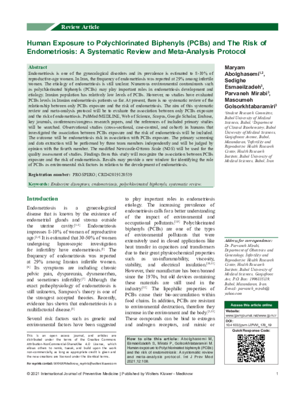 (PDF) Human Exposure to Polychlorinated Biphenyls (PCBs) and The Risk ...