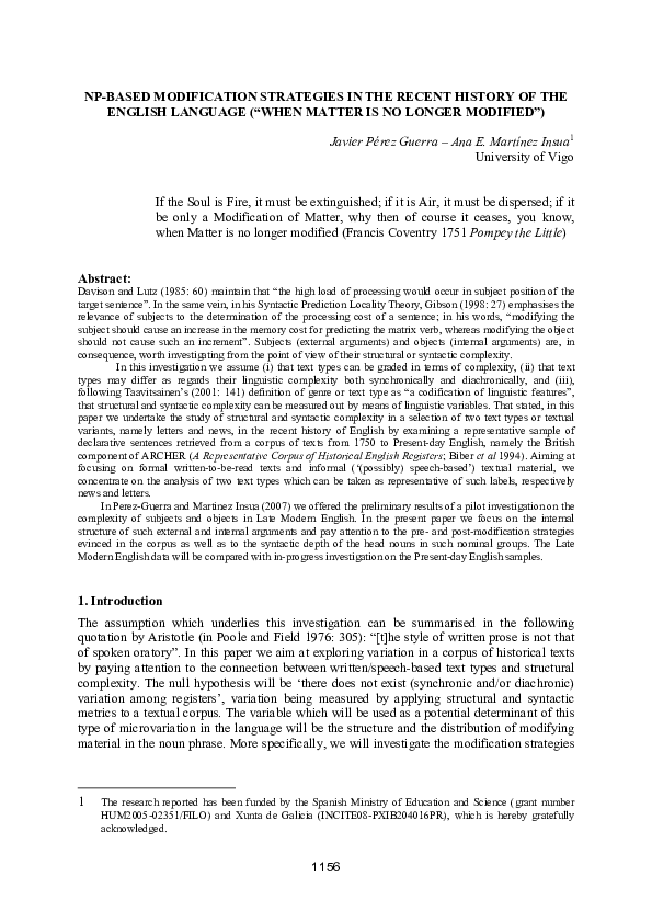 (PDF) NP-based modification strategies in the recent history of the ...
