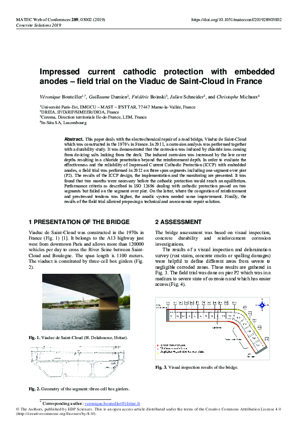 (PDF) Impressed current cathodic protection with embedded anodes ...