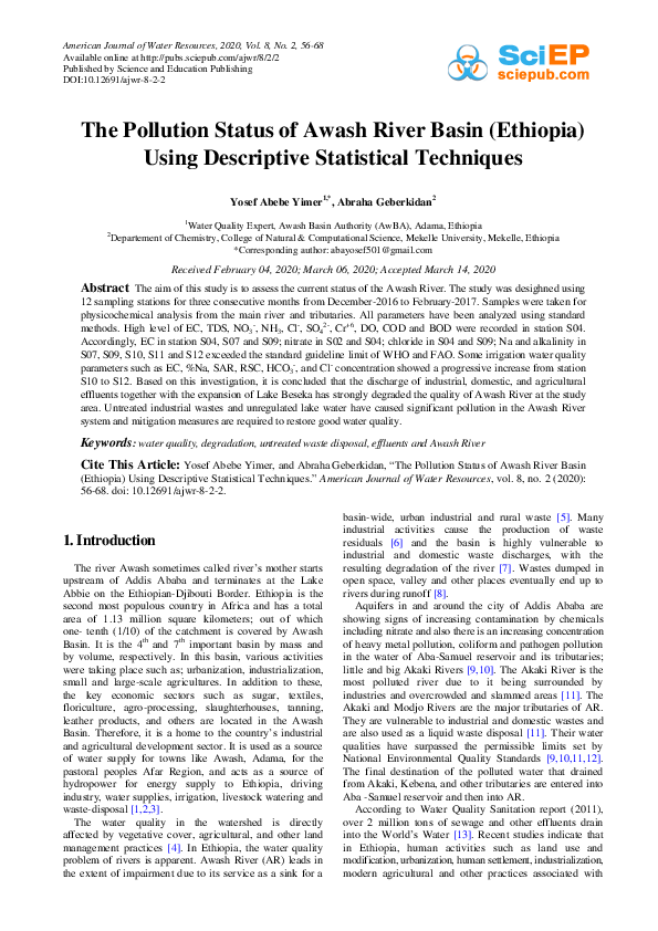 Descriptive Statistical Techniques