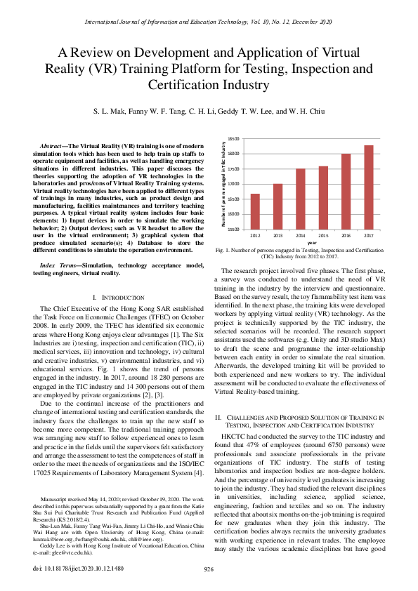 (PDF) A Review on Development and Application of Virtual Reality (VR ...