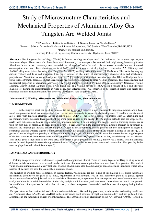 (PDF) Study of Microstructure Characteristics and Mechanical Properties ...