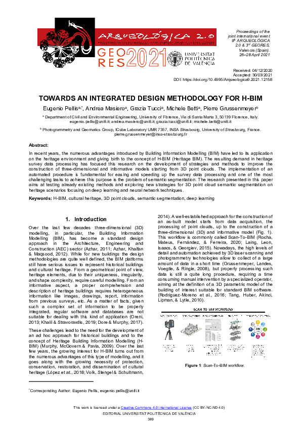 (PDF) Towards an Integrated Design Methodology for H-Bim