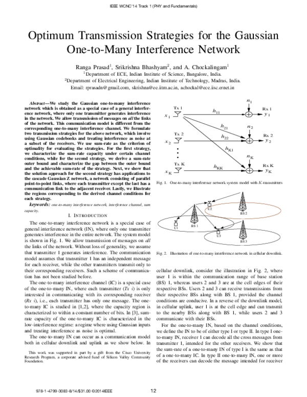 (PDF) Optimum transmission strategies for the Gaussian one-to-many ...