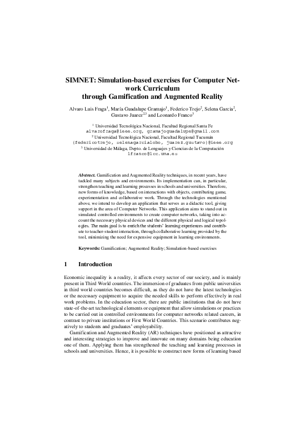 (PDF) SIMNET: Simulation-Based Exercises for Computer Network ...