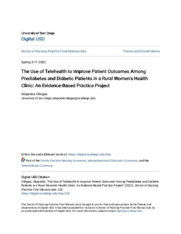 (PDF) The Use of Telehealth to Improve Patient Outcomes Among ...