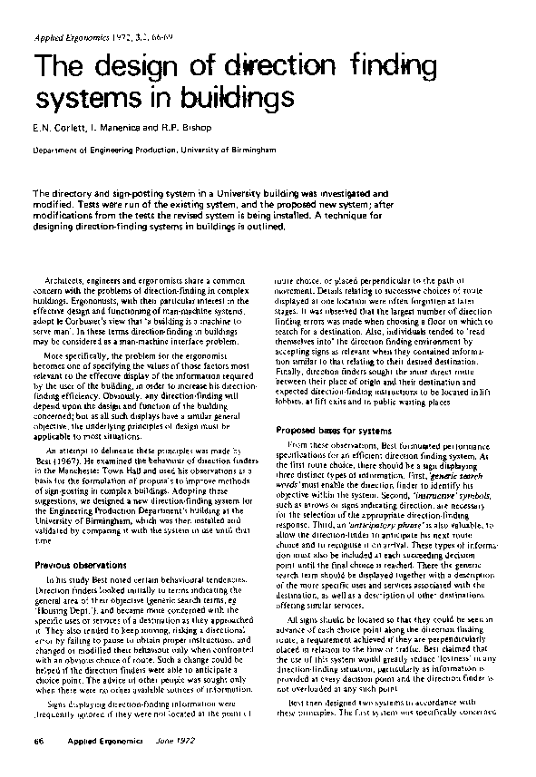 (PDF) The design of direction finding systems in buildings