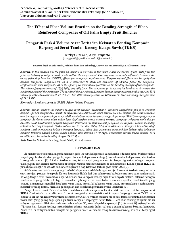 (PDF) The Effect of Fiber Volume Fraction on the Bending Strength of ...