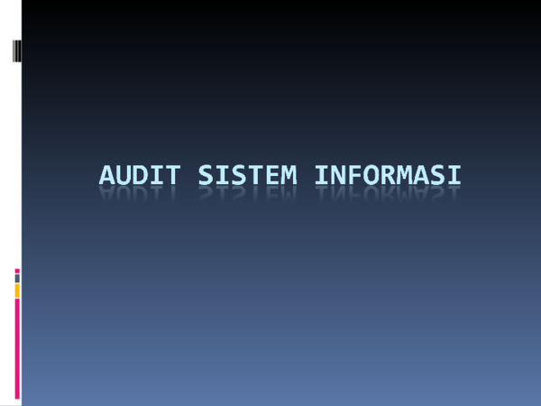 (PPT) Audit Sistem 1