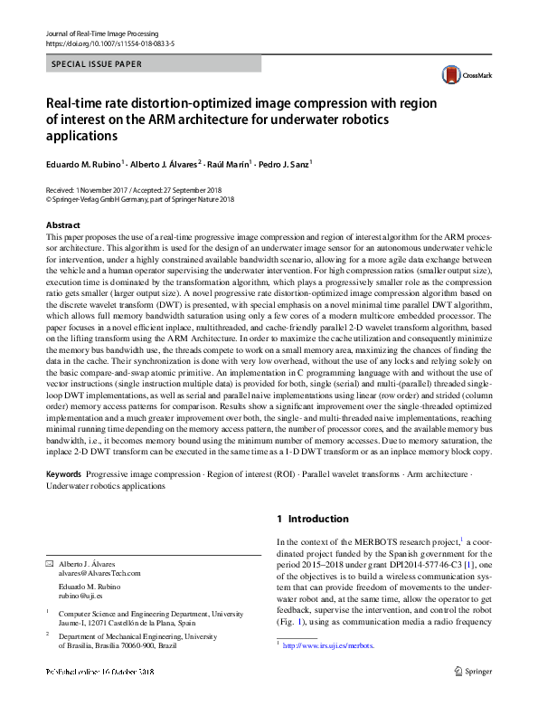 (PDF) Real-time rate distortion-optimized image compression with region ...