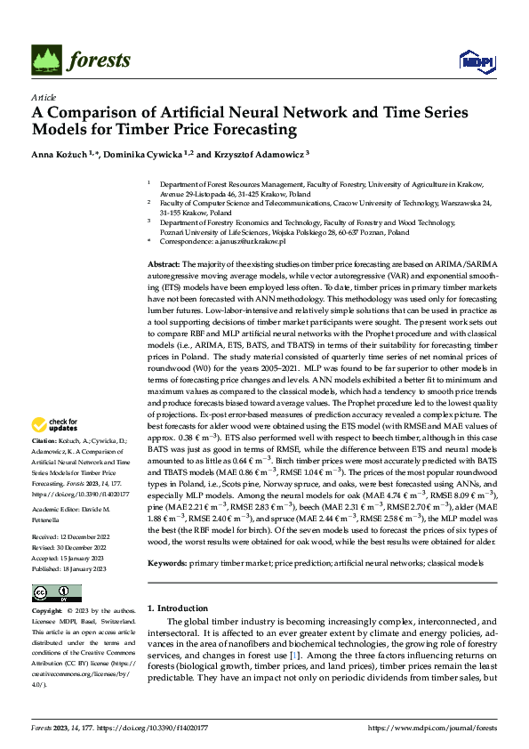 (PDF) A Comparison of Artificial Neural Network and Time Series Models ...