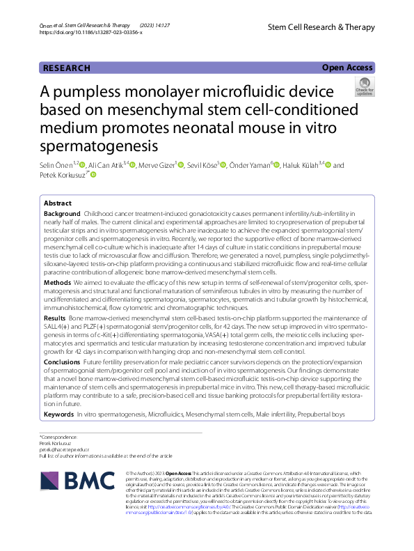 (PDF) A pumpless monolayer microfluidic device based on mesenchymal ...