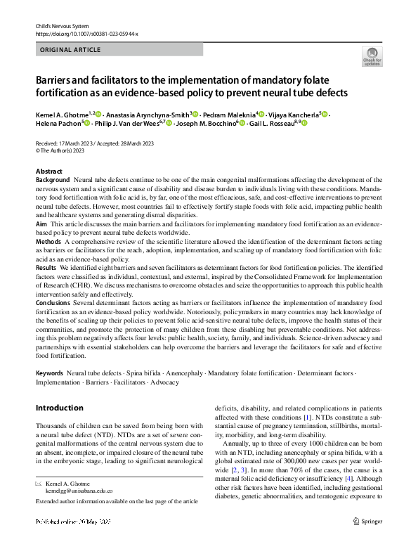 (PDF) Barriers and facilitators to the implementation of mandatory ...