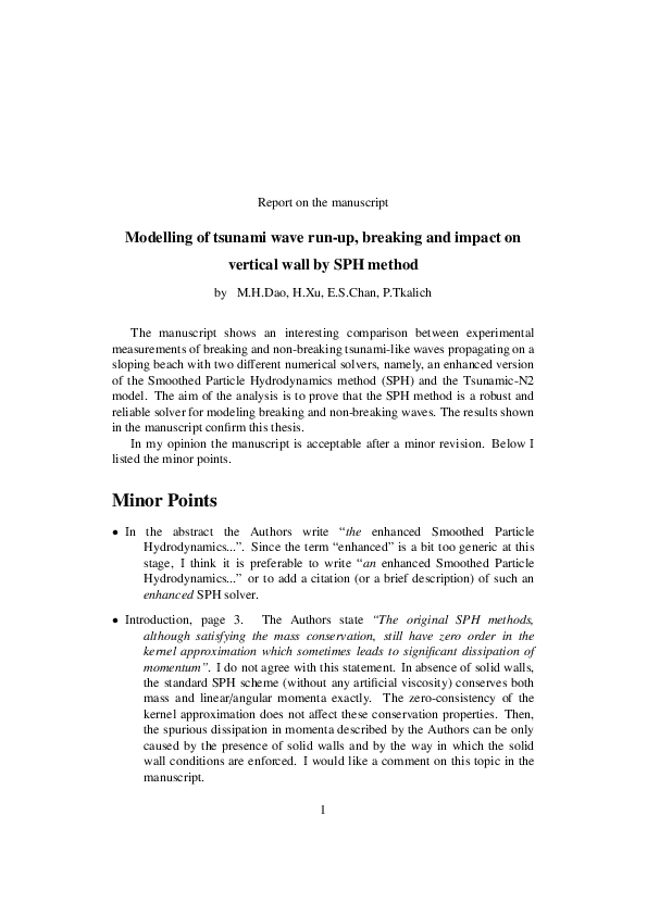 (PDF) Modelling of tsunami wave run-up, breaking and impact on vertical ...
