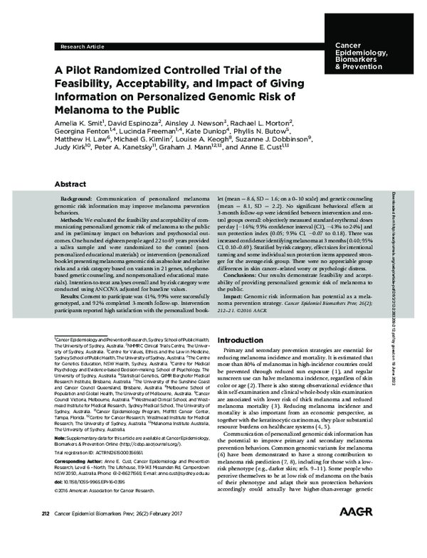 (PDF) A pilot randomized controlled trial of the feasibility of a self ...