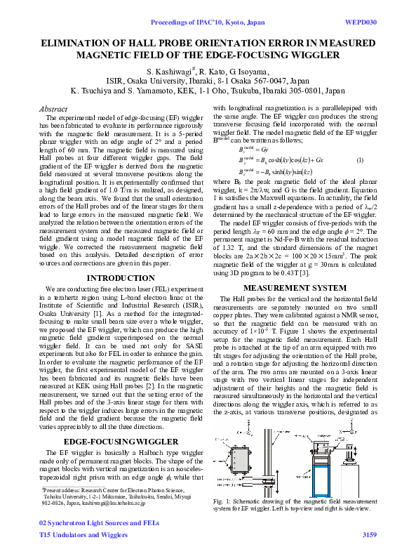 (PDF) Elimination of Hall Probe Orientation Error in Measured Magnetic ...