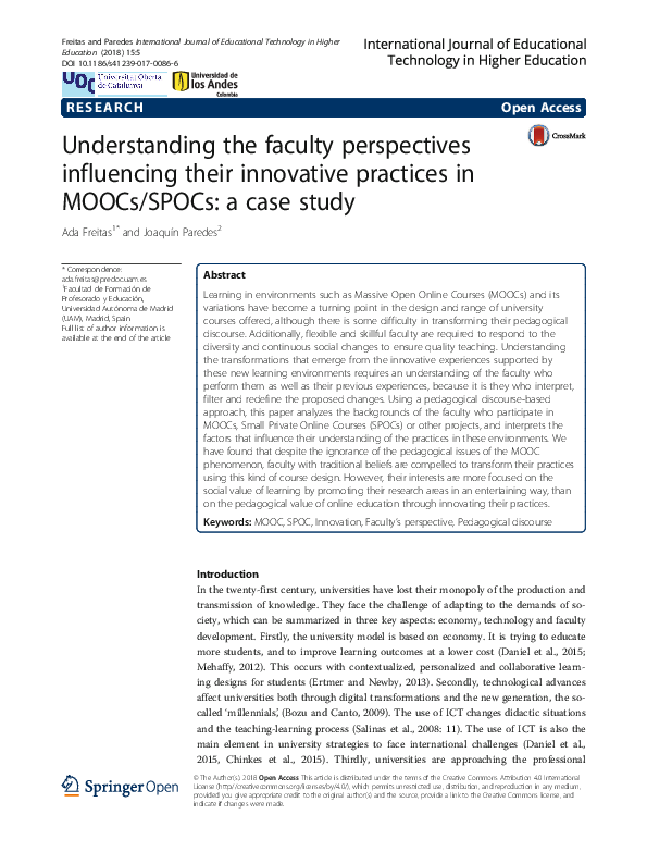 (PDF) Understanding the faculty perspectives influencing their ...