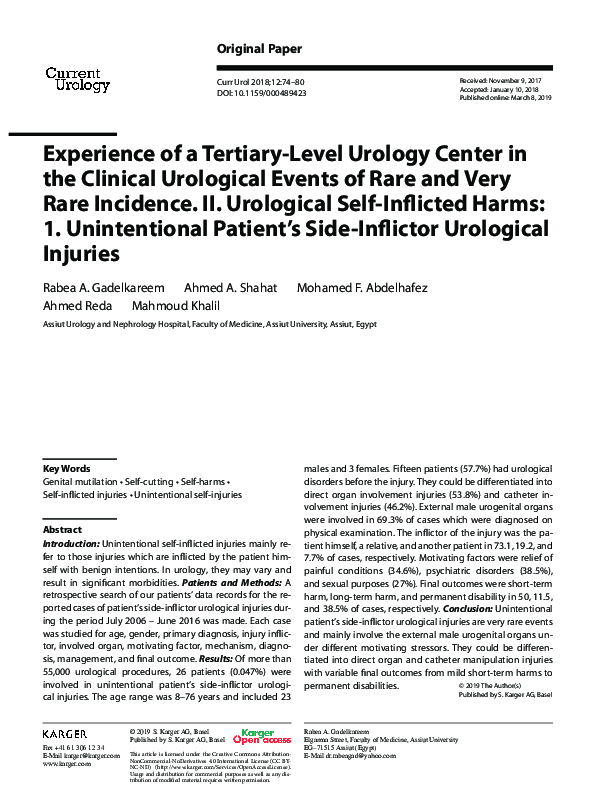 (PDF) Experience of a Tertiary-Level Urology Center in the Clinical ...