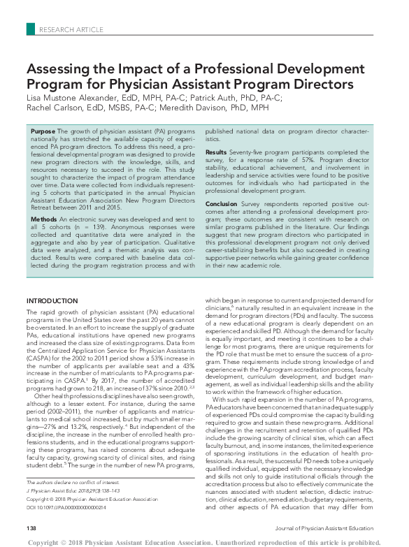 (PDF) Assessing the Impact of Professional Development in Educational ...