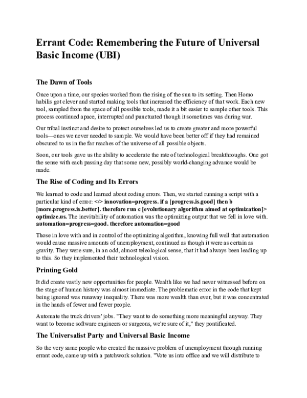 (PDF) Errant Code: Remembering the Future of Universal Basic Income (UBI)