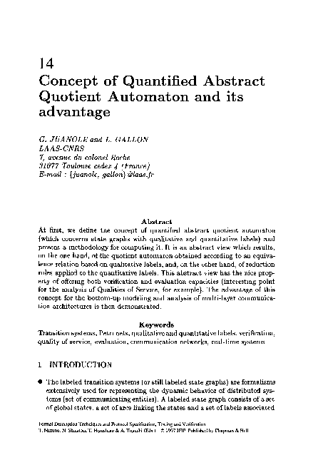 (PDF) Concept of Quantified Abstract Quotient Automaton and its ...