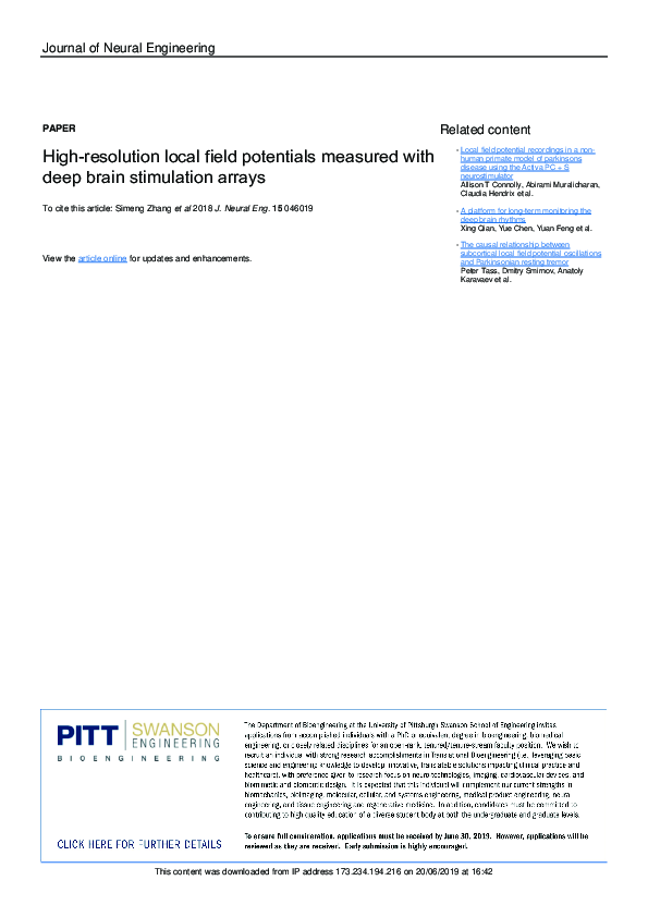 (PDF) High-resolution local field potentials measured with deep brain ...