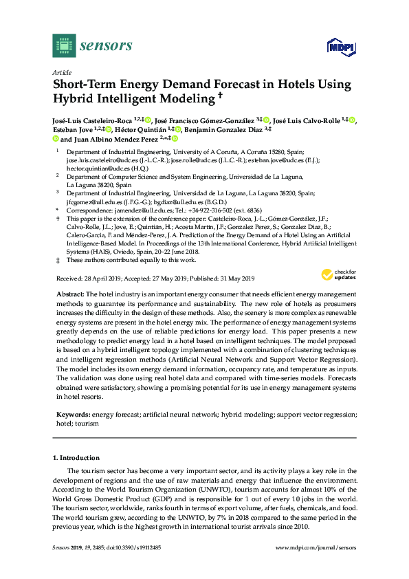 (PDF) Short-Term Energy Demand Forecast in Hotels Using Hybrid ...
