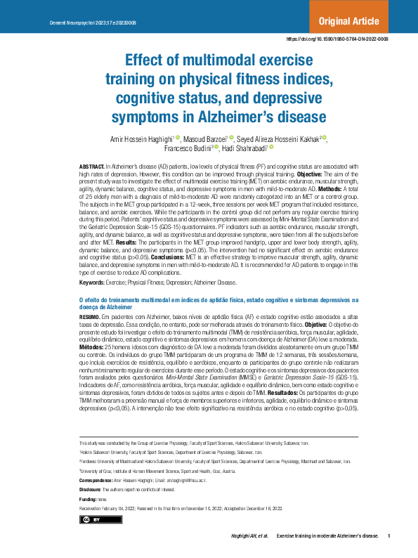 (PDF) Effect of multimodal exercise training on physical fitness ...