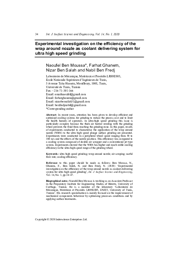 (PDF) Experimental investigation on the efficiency of the wrap around ...