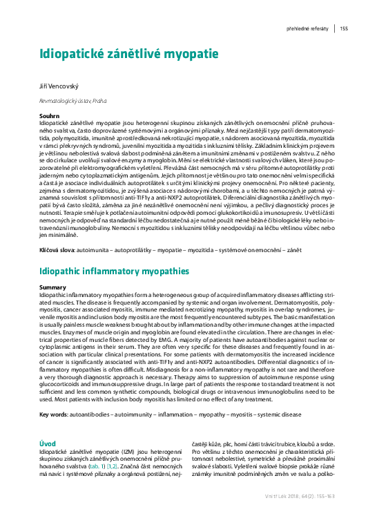(PDF) Idiopathic Inflammatory Myopathies