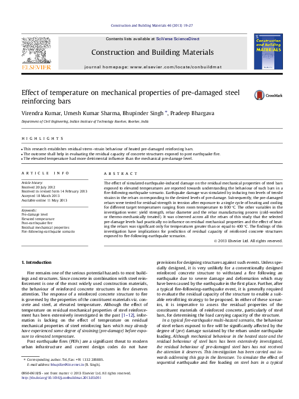 (PDF) Effect of temperature on the mechanical properties of ...