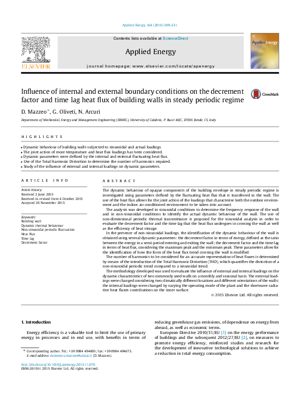 (PDF) Influence of internal and external boundary conditions on the ...