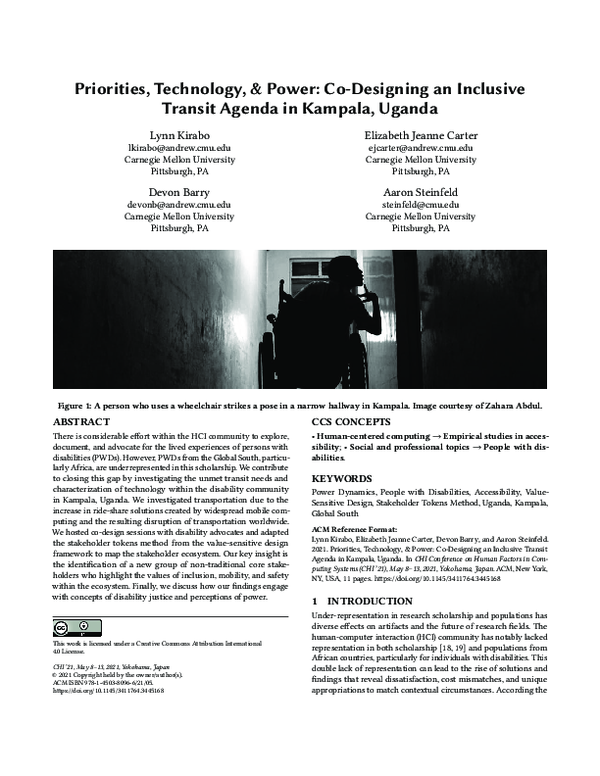 PDF) Priorities, Technology, & Power: Co-Designing an