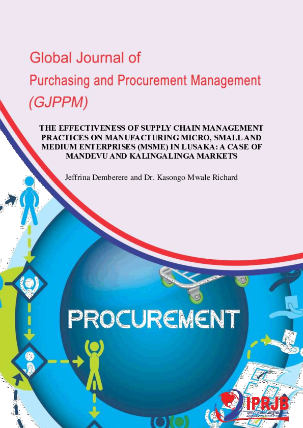 (PDF) The Effectiveness of Supply Chain Management Practices on