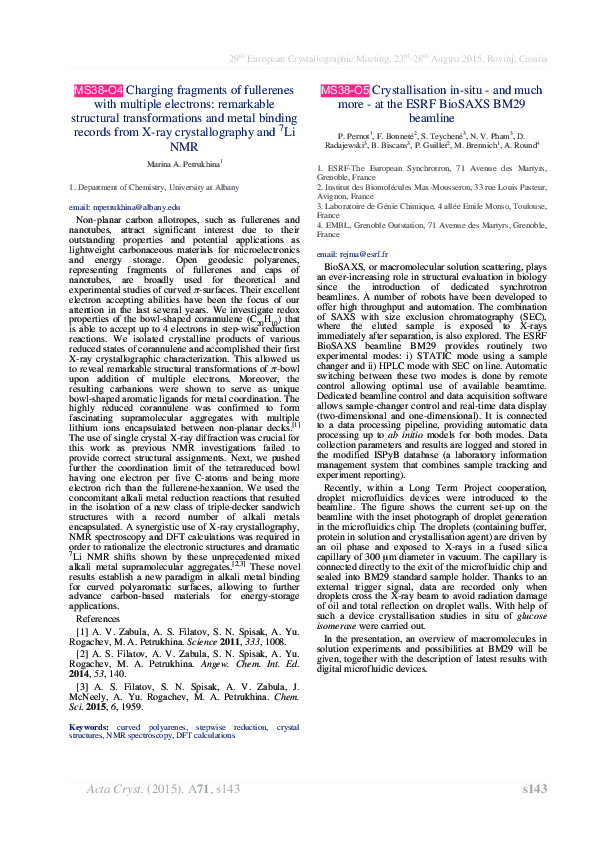 (PDF) Crystallisationin situ- and much more - at the ESRF BioSAXS BM29 ...