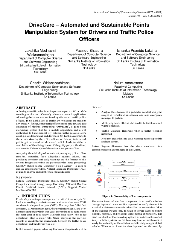 (PDF) DriveCare – Automated and Sustainable Points Manipulation System ...