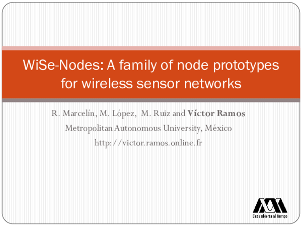 (PDF) WiSe-Nodes: A Family of Node Prototypes for Wireless Sensor Networks