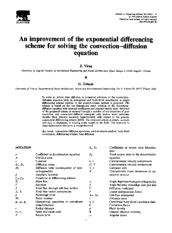 (PDF) An improvement of the exponential differencing scheme for solving ...