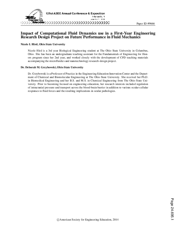 (PDF) Impact of Computational Fluid Dynamics Use in a First-Year ...