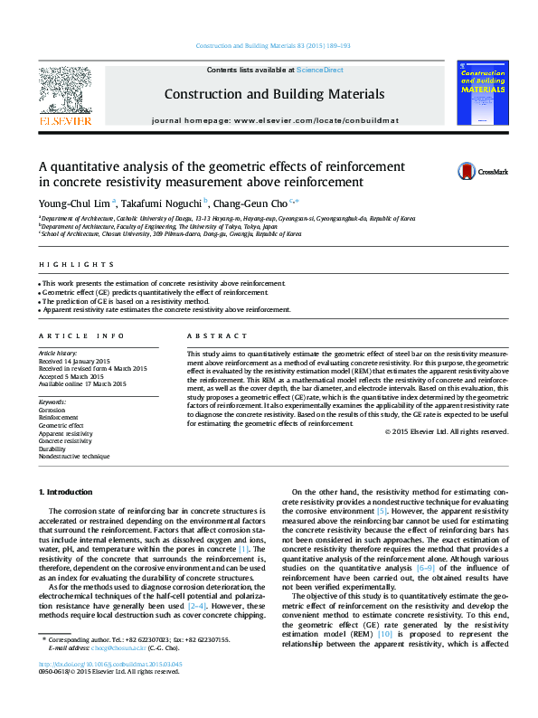 (PDF) A quantitative analysis of the geometric effects of reinforcement ...