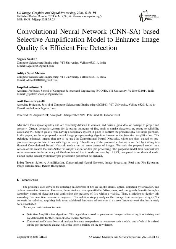 (PDF) Convolutional Neural Network (CNN-SA) based Selective ...
